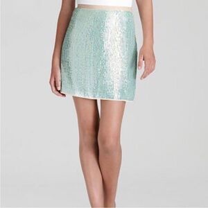Shoshanna Elaina Sequin Layered Skirt Size 10